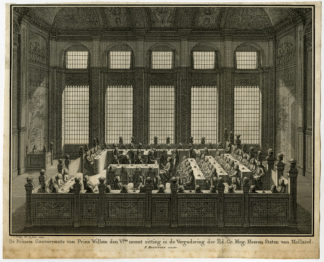 Antique Print-HISTORY-ANNA VAN HANNOVER-WILLIAM V-STATEN GENERAAL-Philips-1754