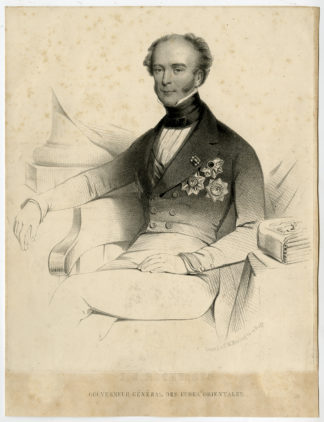 Antique Print-JACQUES ROCHUSSEN-GOVERNOR-INDONESIA-Mieling-ca. 1850