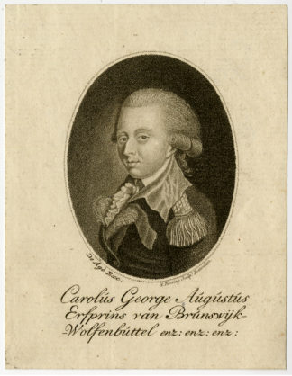 Rare Antique Print-CHARLES GEORGE AUGUST OF BRUNSWICK-Roosing-ca. 1790