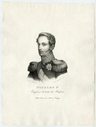 Antique Print-NICOLAS I-EMPEROR-SZAR-RUSSIA-Dova-ca. 1830
