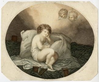 Antique Print-GENRE-CHILD SLEEPING-Harding-Gardiner-ca. 1780