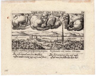 Antique Print-ELLFILL-RHINE RIVER-VINEYARDS-Meisner-Kieser-c.1630