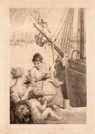Antique Print-ALLEGORY-TRADE-SCIENCE-GOOD AND EVIL-DEVIL-Nain-ca. 1870