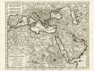 Antique Print-TURKISH EMPIRE-OTTOMAN-MEDITERRANEAN-Keyser-1733