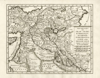 Antique Print-IRAQ-SYRIA-MIDDLE EAST-ISRAEL-LEBANON-ARMENIA-Keyser-1733