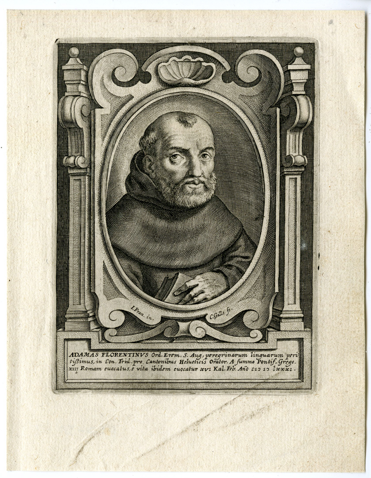 , 30 Antique Master Prints-AUGUSTINE ORDER-Galle-1636, Pictura Antique Prints