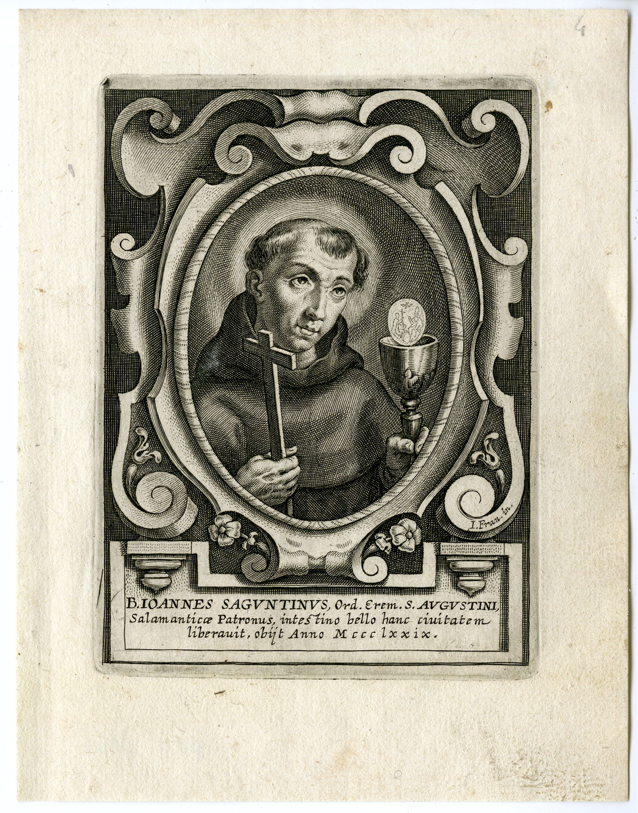 , 30 Antique Master Prints-AUGUSTINE ORDER-Galle-1636, Pictura Antique Prints