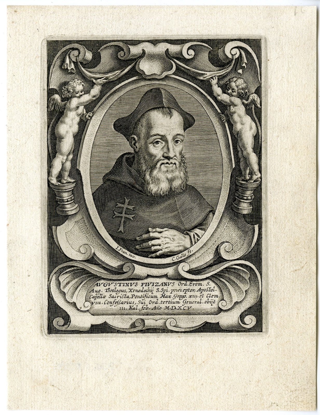 , 30 Antique Master Prints-AUGUSTINE ORDER-Galle-1636, Pictura Antique Prints