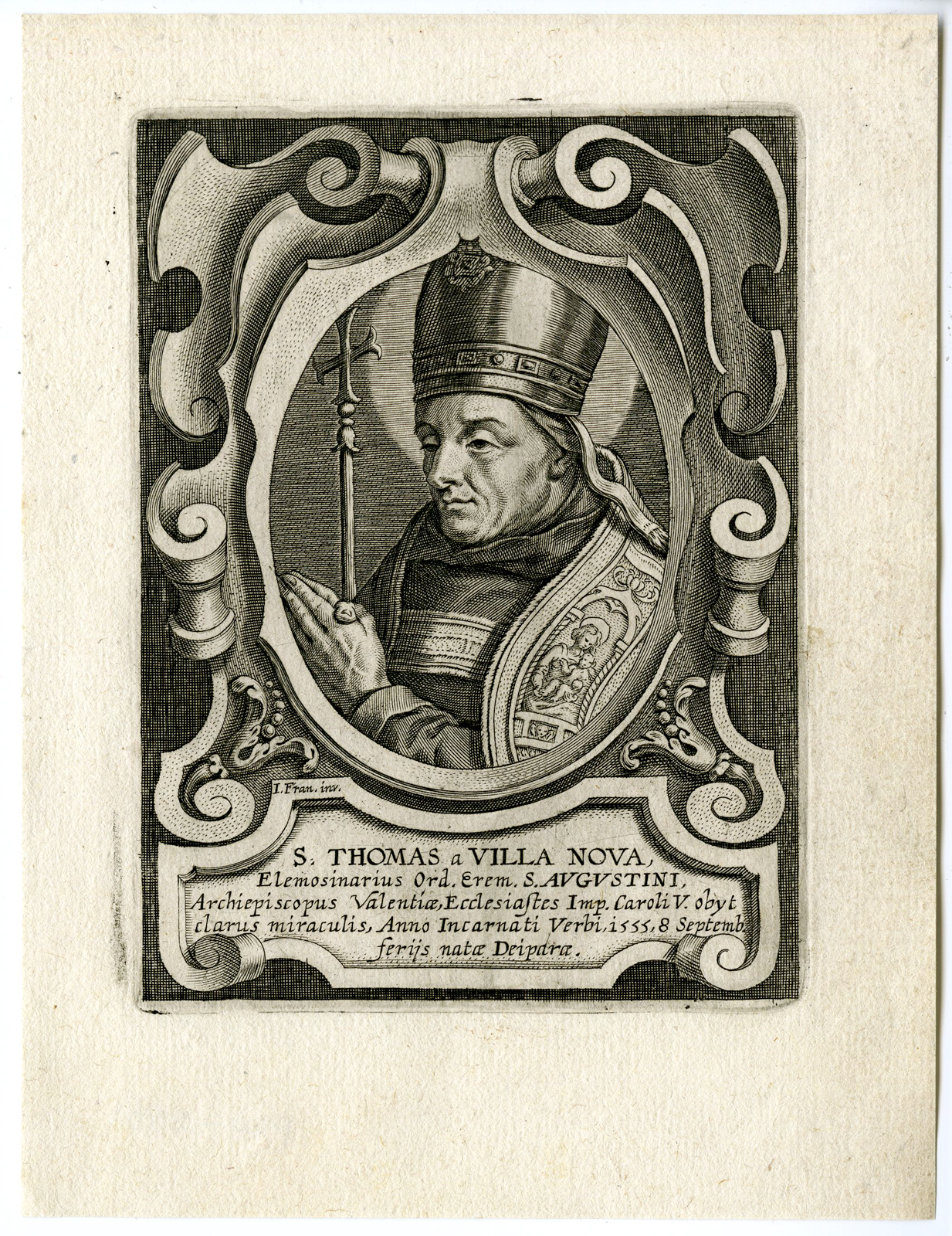 , 30 Antique Master Prints-AUGUSTINE ORDER-Galle-1636, Pictura Antique Prints