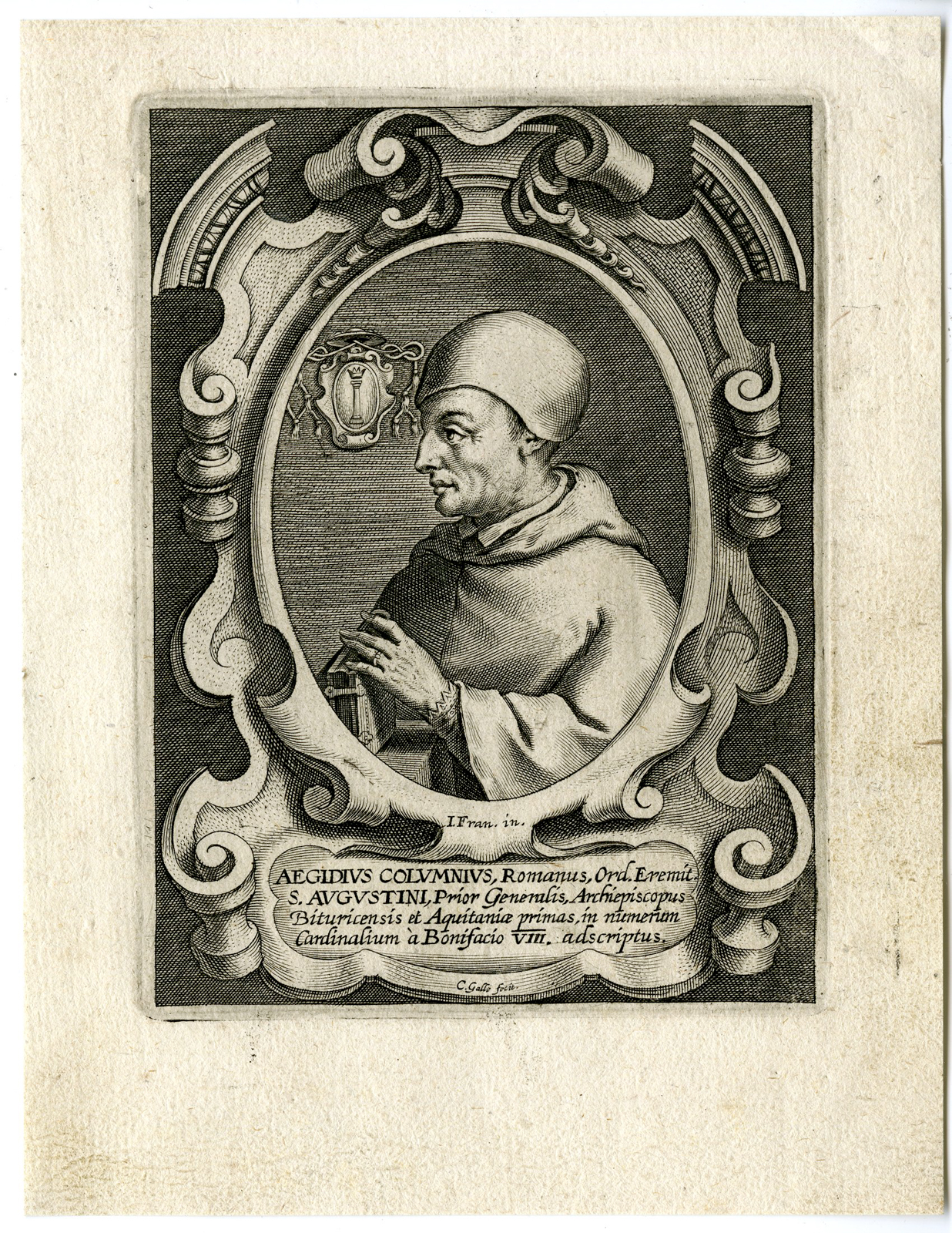 , 30 Antique Master Prints-AUGUSTINE ORDER-Galle-1636, Pictura Antique Prints