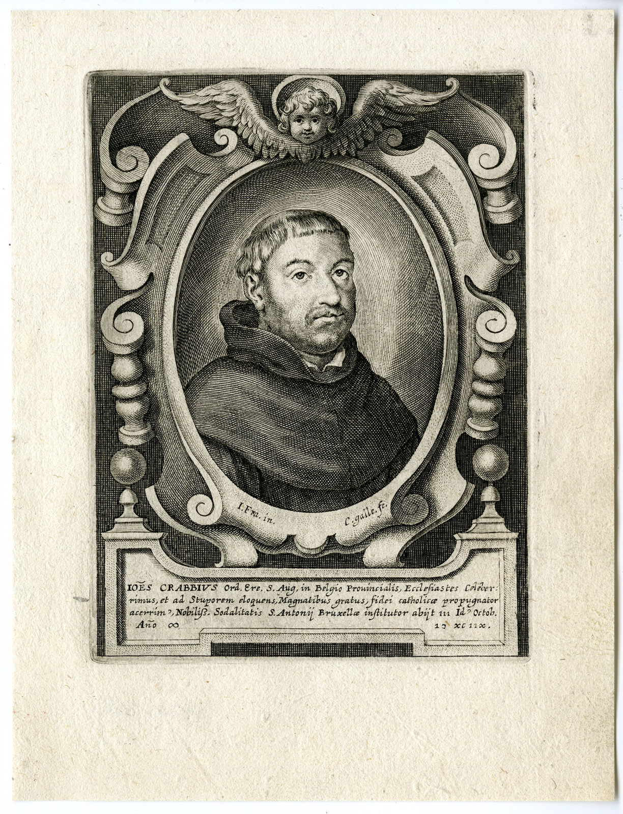 , 30 Antique Master Prints-AUGUSTINE ORDER-Galle-1636, Pictura Antique Prints