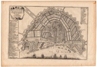 Antique Print-AMSTERDAM PLAN-THE NETHERLANDS-de Fer-1705