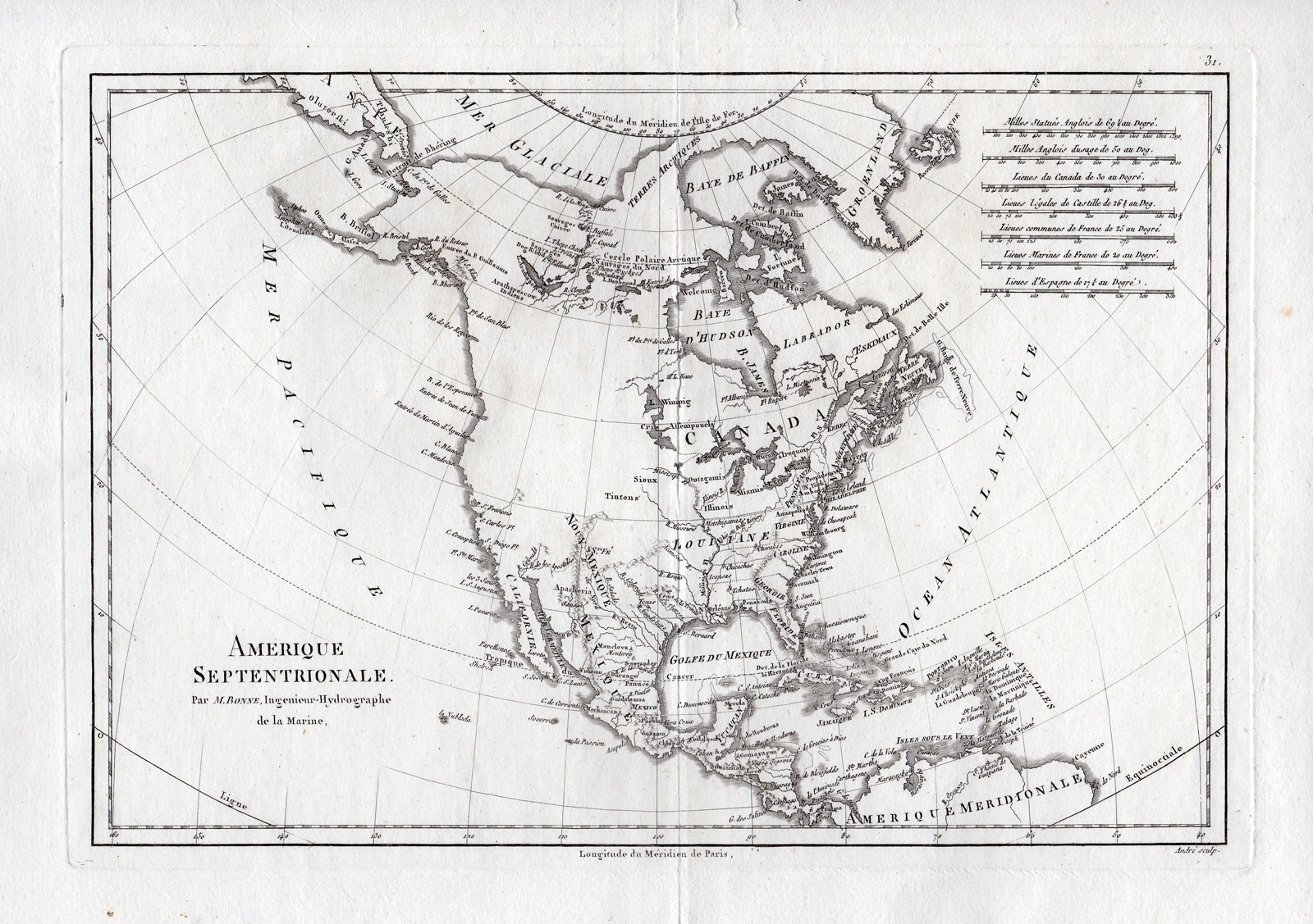 Pco 0540 416x293 Antique Print-NORTH AMERICA- USA-CANADA-MEXICO-CARRRIBEAN-Bonne-c.1780