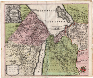 Antique Print-EGYPT-ARABIA-CYPRUS-EASTERN MEDITERRANEAN-Seutter-c.1725