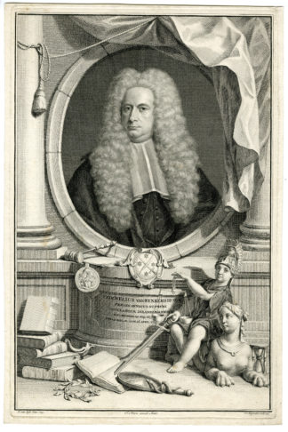 Antique Print-PORTRAIT-CORNELIUS VAN BYNKERSHOEK-van Dijk-Houbraken-1743