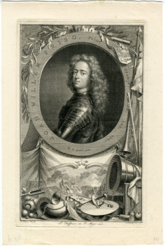 Antique Master Print-PORTRAIT-JOHAN WILLEM FRISO-PRINCE OF ORANJE-Pothoven-Houbraken-c. 1752