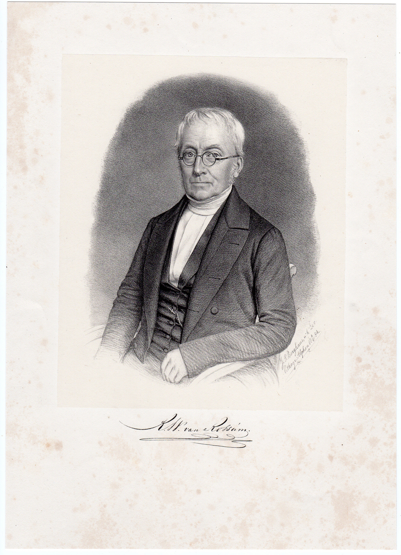 , Antique Drawing / 2 Prints-MARRIAGE-REYNARDUS VAN ROSSUM-MARIA ENGELEN-Anonymous-1815, Pictura Antique Prints