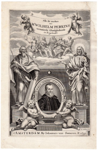 Antique Print-WILLIAM PERKINS-TITLE PAGE-ALLEGORY-PURITAN-PORTRAIT-Matham-1659