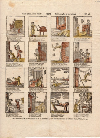 Antique Print-CATCHPENNY-MORALS-LOOK BEFORE YOU LEAP-Hoffers-c. 1830