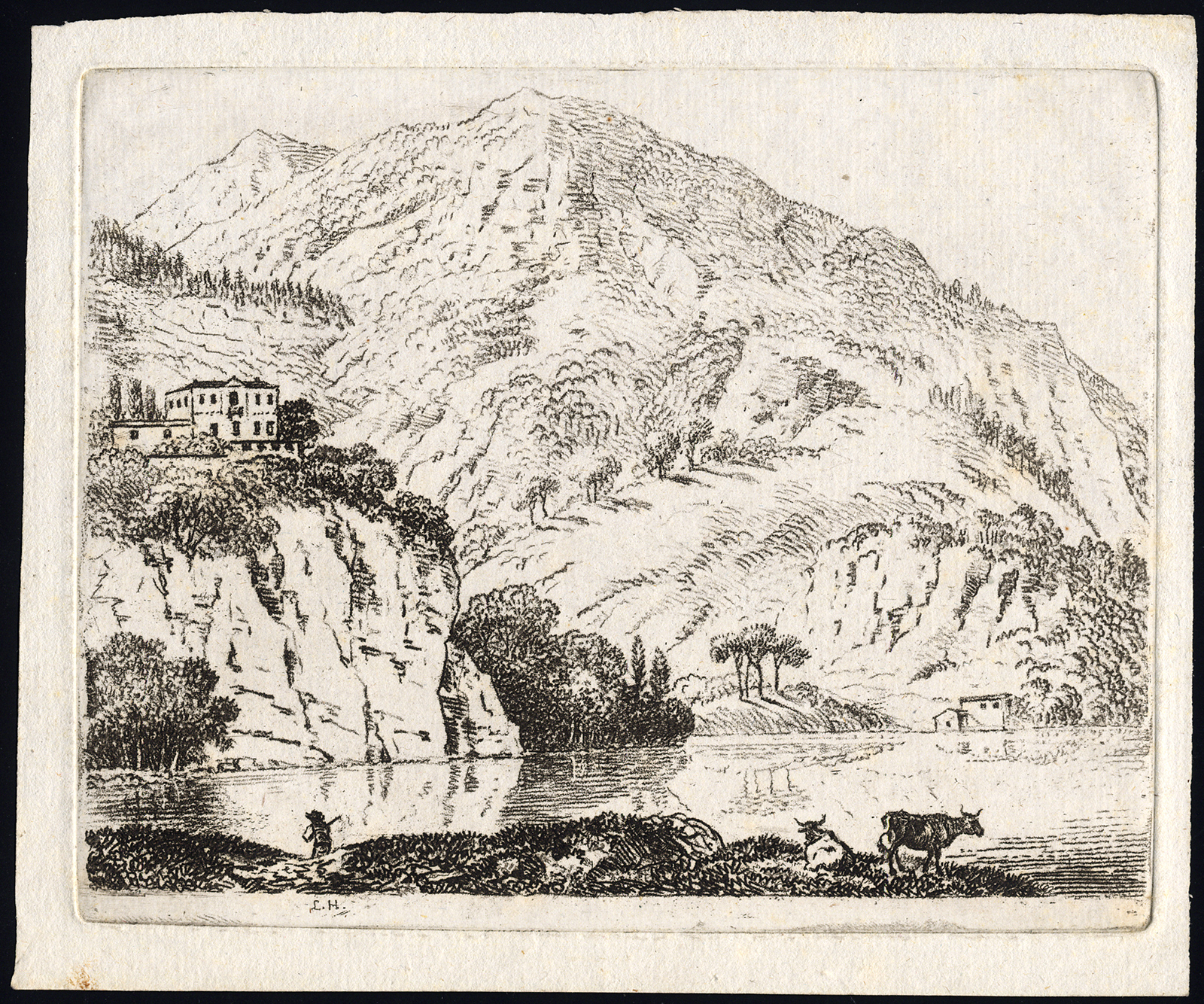 , 32 Antique Master Prints-COLLECTION-MOUNTAIN-SWITZERLAND-PROOFS-Hess-1780, Pictura Antique Prints
