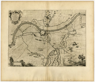 Antique Print-GRAVE-BATTLE MAP-1602-MAURITS OF NASSAU-Blaeu-1649