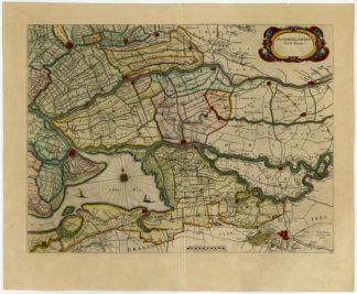 Antique Print-BIESBOSCH-DORDRECHT-SOUTH-HOLLAND-BRABANT-Blaeu-c.1665