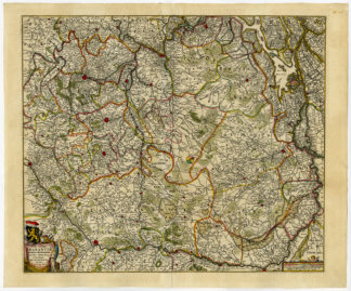 Antique Print-DUCATUS BRABANTIAE-DUCHY OF BRABANT-de Wit-1666