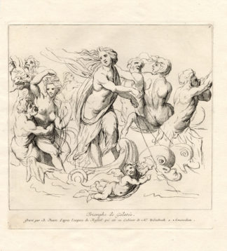 Antique Mythology Print-NYMF-GALATEA-Picart-1734
