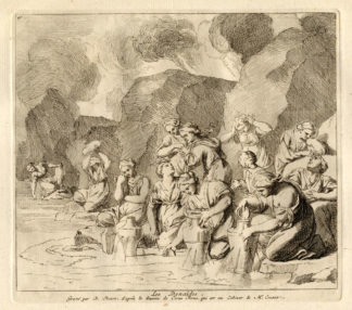 Antique Mythology Print-DANAIDES-Ferus-Picart-1734