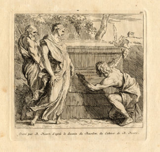 Antique Print-TOMB INSCRIPTION-Le Bourbon-Picart-1734