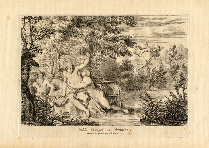 , Antique Print-STUDY OF A NAKED WOMAN-Picart-1734, Pictura Antique Prints
