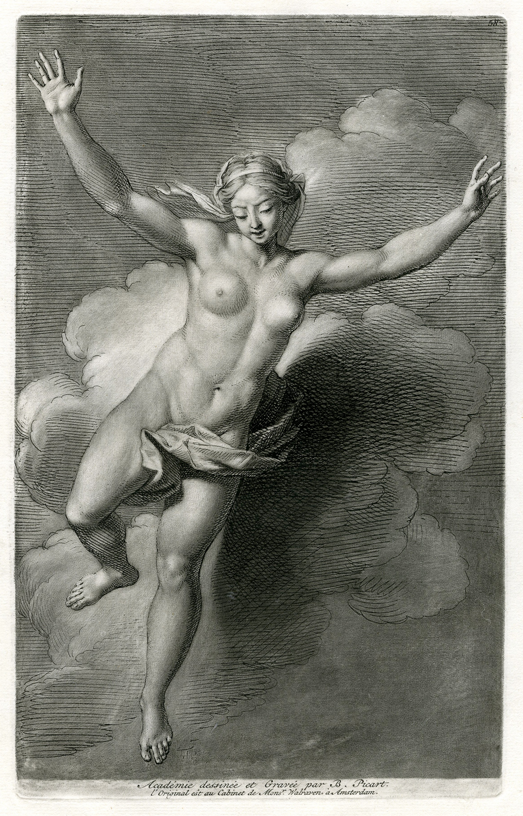 , Antique Print-BIBLIS TRANSFORMS IN FOUNTAIN-Picart-1734, Pictura Antique Prints