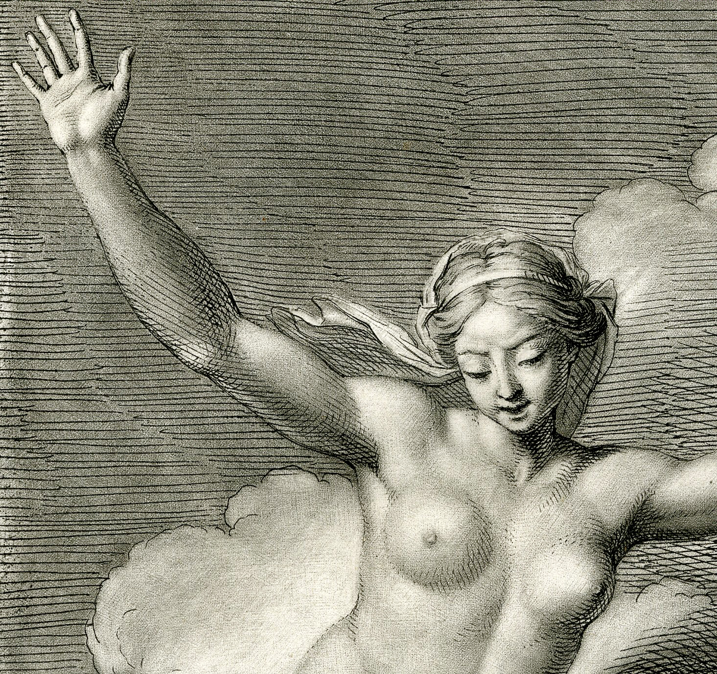 , Antique Print-BIBLIS TRANSFORMS IN FOUNTAIN-Picart-1734, Pictura Antique Prints
