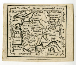 Antique Map-FRANCE-Anonymous-c.1700