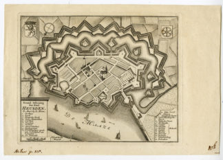 Antique Map-Plan-HEUSDEN-Tirion-c.1750