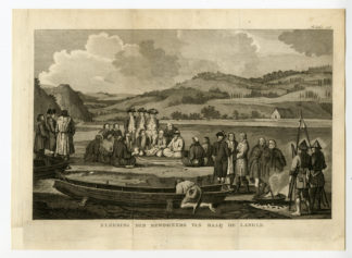 Rare Antique Print-INHABITANTS OF LANGLE-BAY-AINU-TOKARI-RUSSIA-Perouse-1803