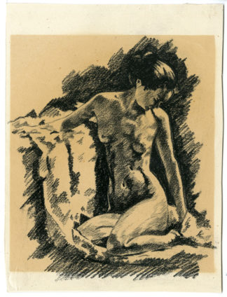 Antique Drawing-NUDE BALINESE FEMALE-Lehmann-after 1930