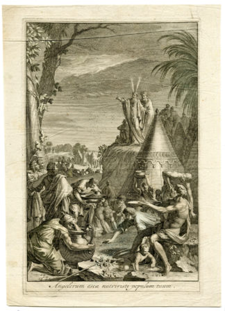 Antique Print-FOOD OF ANGELS-Anonymous-c.1700