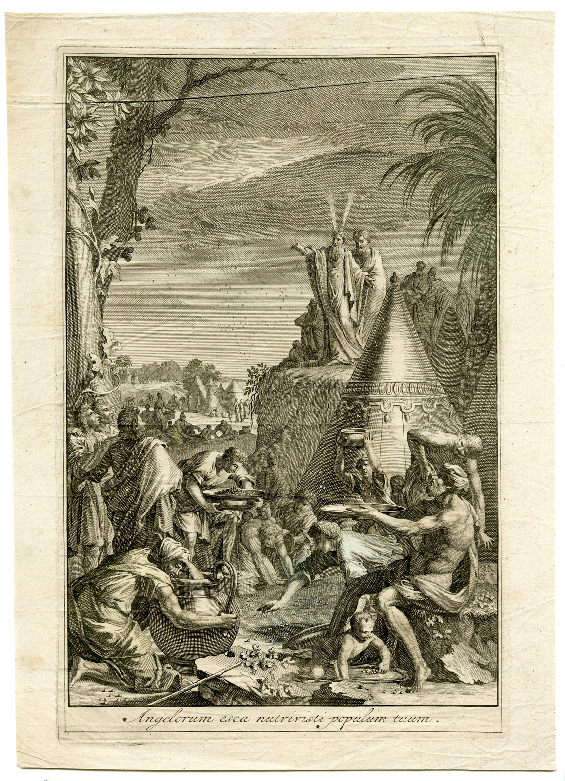, Antique Print-FOOD OF ANGELS-Anonymous-c.1700, Pictura Antique Prints