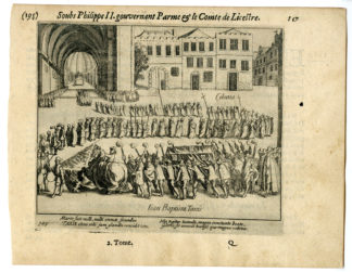 Antique Print-KÖLN-FUNERAL TAXIS-GERMANY-EIGHTY YEAR WAR-Baudartius-1616