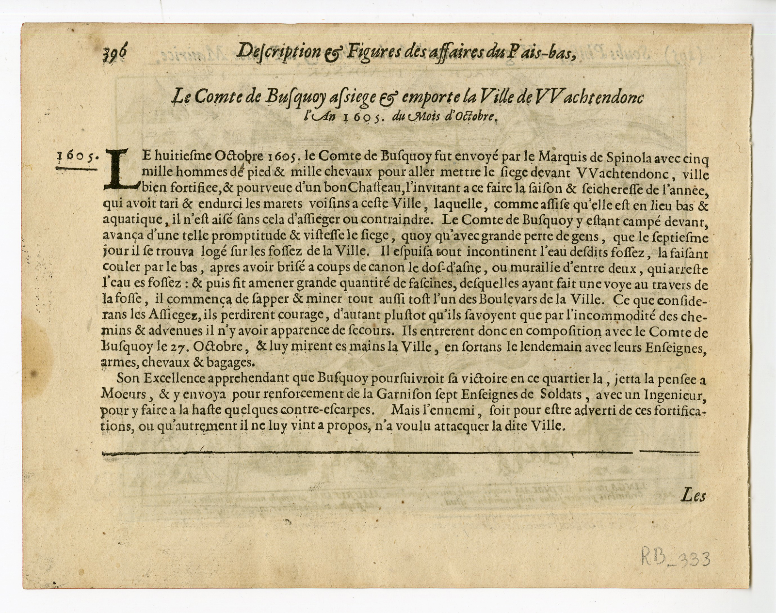 , Antique Print-LINGEN-GERMANY-EIGHTY YEAR WAR-Baudartius-1616, Pictura Antique Prints