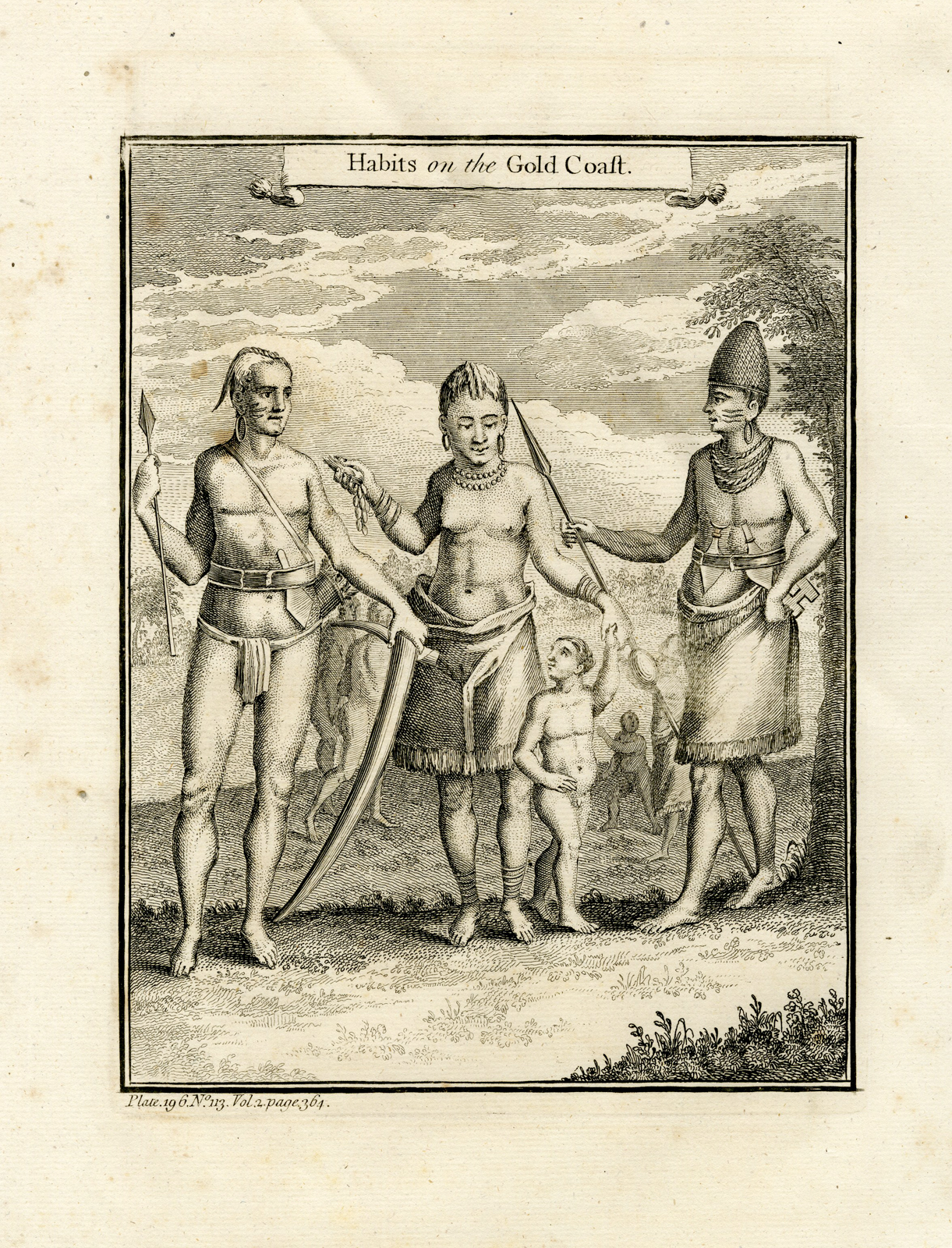 , Antique Print-GOLD COAST-TRIBES-CAPE HOPE-GABON-Parr-1747, Pictura Antique Prints