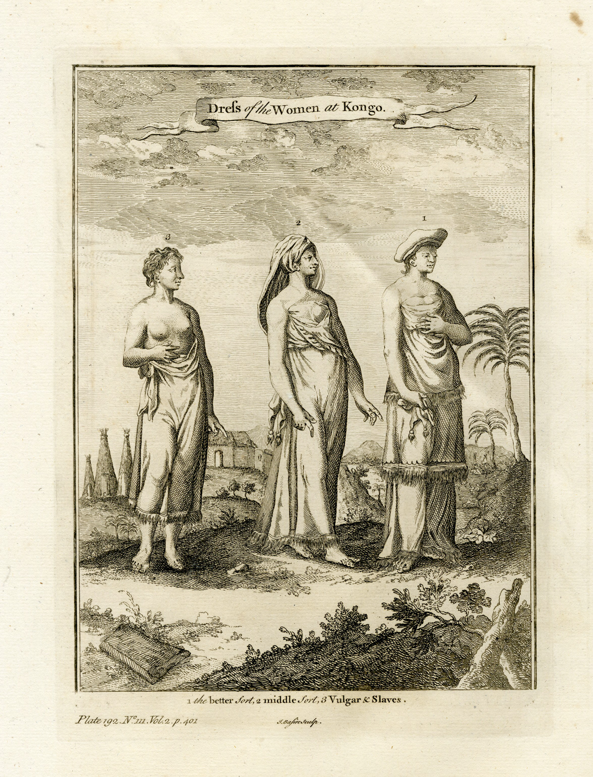 , Antique Print-WOMEN TYPES-CONGO-SLAVERY-Basire-1747, Pictura Antique Prints