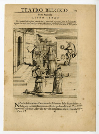 Antique Print-ALLEGORY FAITH-Swidde-c.1690