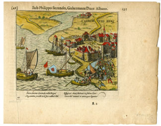 Antique Print-SIEGE OF GEERTRUIDENBERG IN 1573-Baudartius-1616