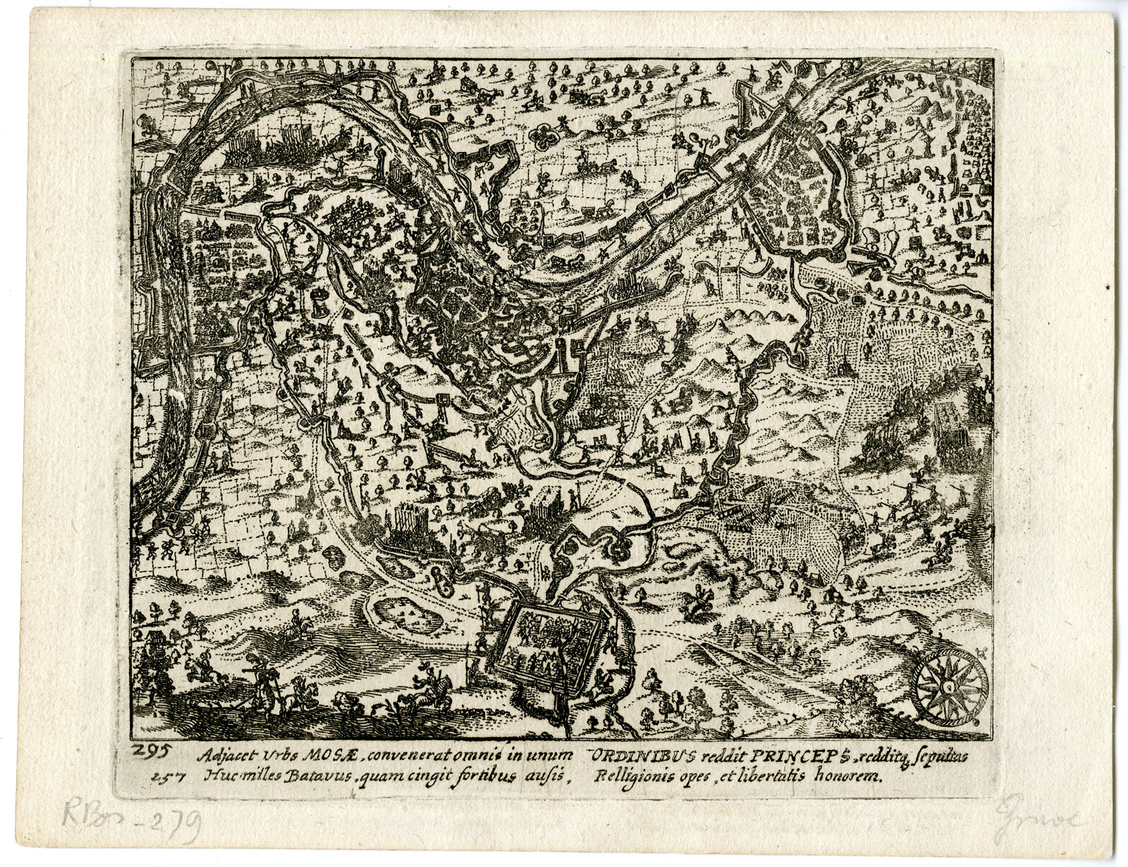 , Antique Print-1603 CAMPAIGN-MAURITS-EIGHTY YEAR WAR-Baudartius-Frisius-1616, Pictura Antique Prints