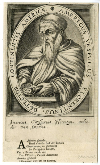 Antique Print-PORTRAIT AMERICO VESPUCCI-N. de Clerck-1617