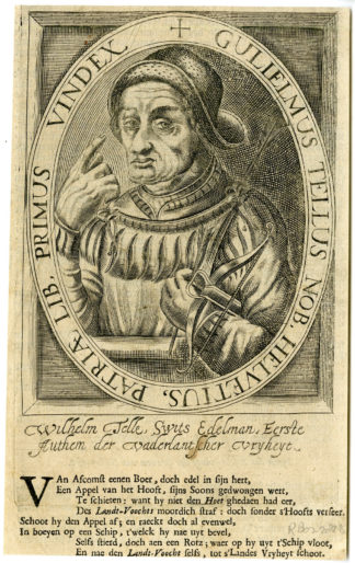 Antique Print-PORTRAIT WILLIAM TELL-N. de Clerck-1617