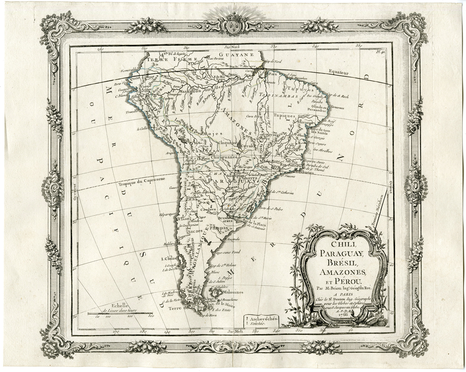 Rbos 0336 416x333 Antique Print-SOUTH AMERICA-BRASIL-ARGENTINA-Brion-Desnos-1766