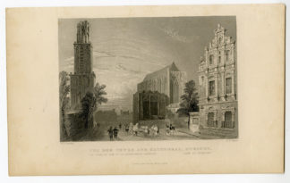 Antique Print-DOM TOWER-CATHEDRAL-UTRECHT-Batlett-Payne-c.1850